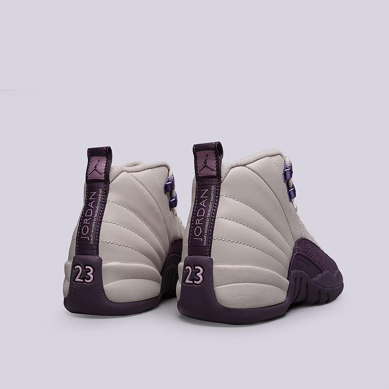 женские бежевые кроссовки Jordan 12 Retro GS 510815-001 - цена, описание, фото 4
